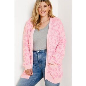 Hayden Boutique Wild Nights Leopard Cardigan Size Small/Medium